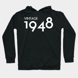 Vintage 1948 Gift 72nd Birthday Party Hoodie